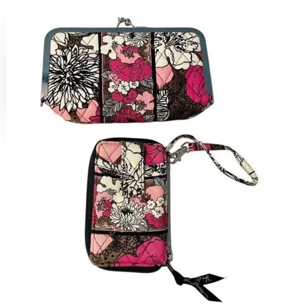 Vera Bradley 2-Piece Set‎ Clutch and Wallet Floral Fabric